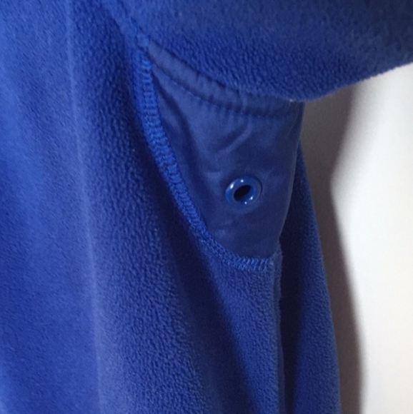 Lacoste Large Zip Front Blue Fleece Jacket - Picture 5 of 6